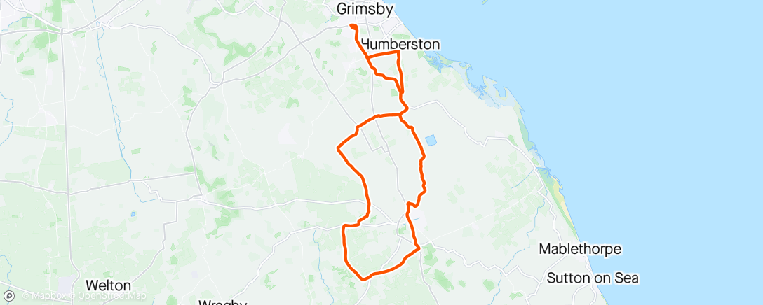 Map of the activity, Steady one on the Summer bike