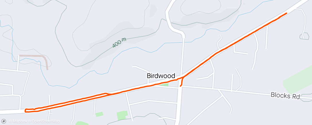 Map of the activity, Walk-run 3k birdwood