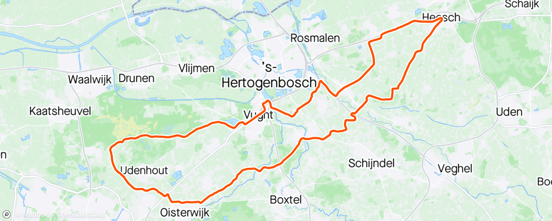 Map of the activity, Met groep 6 naar Bosch en Duin
