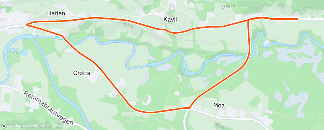 Mapa de la actividad (Morning Trail Run)