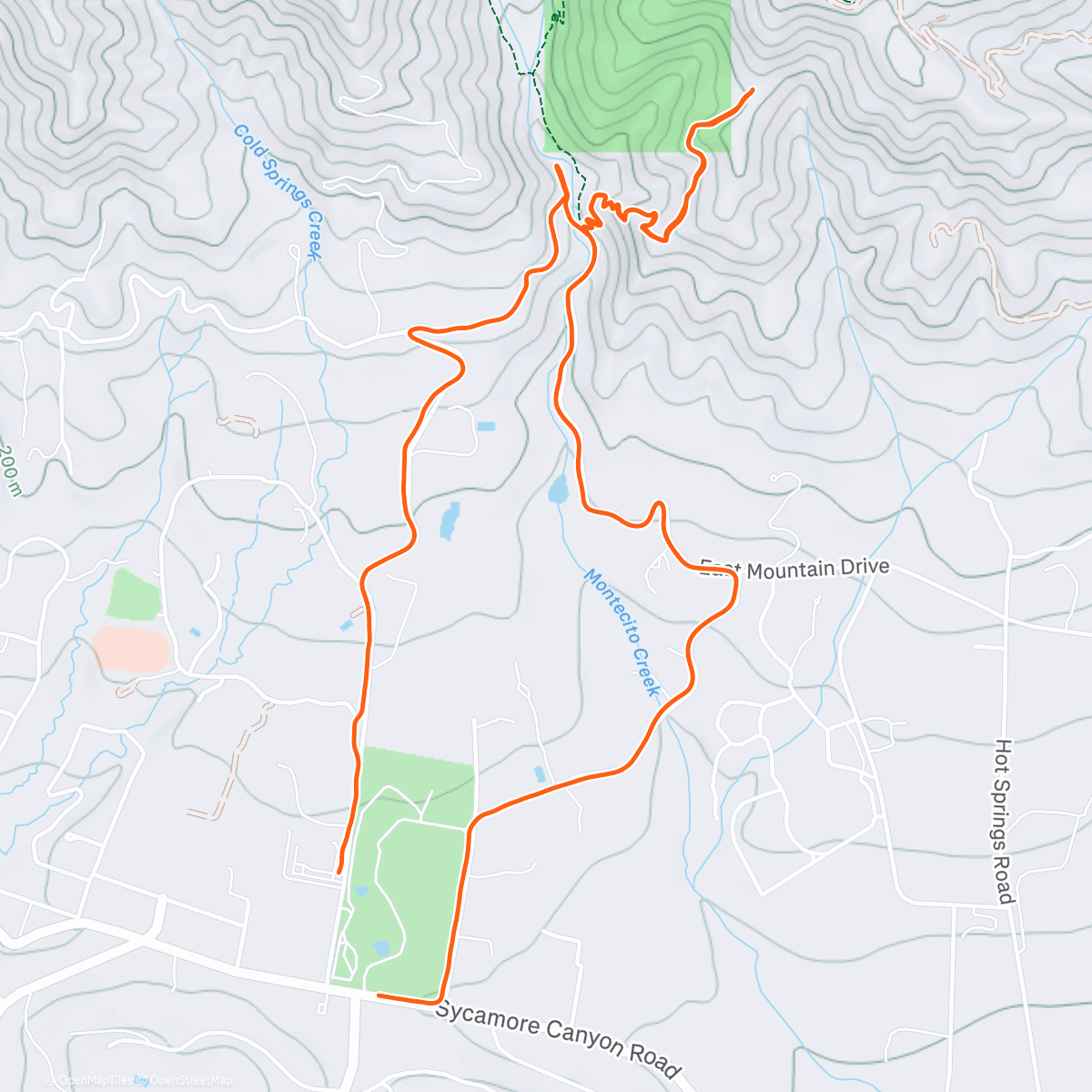 Map of the activity, Wet as a dog haha