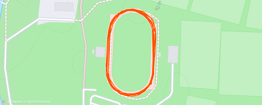 Map of the activity, Club track session