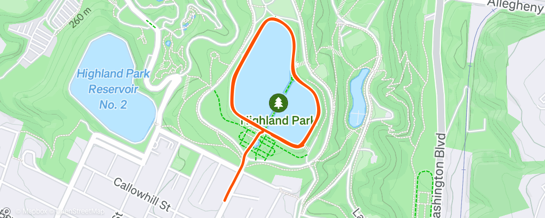 Map of the activity, Afternoon Walk