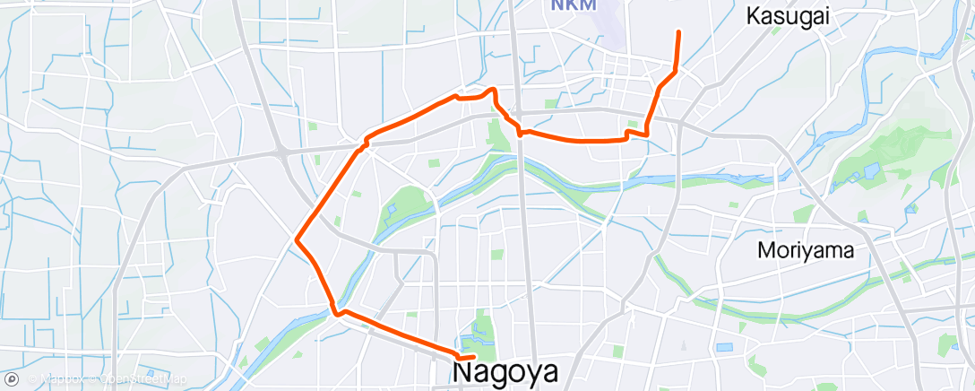 Mappa dell'attività 朝のライド