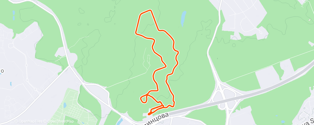 Map of the activity, Morning Nordic Ski