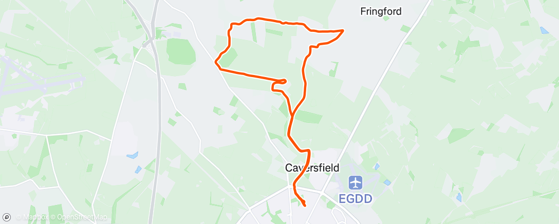 Map of the activity, Lunch Run
