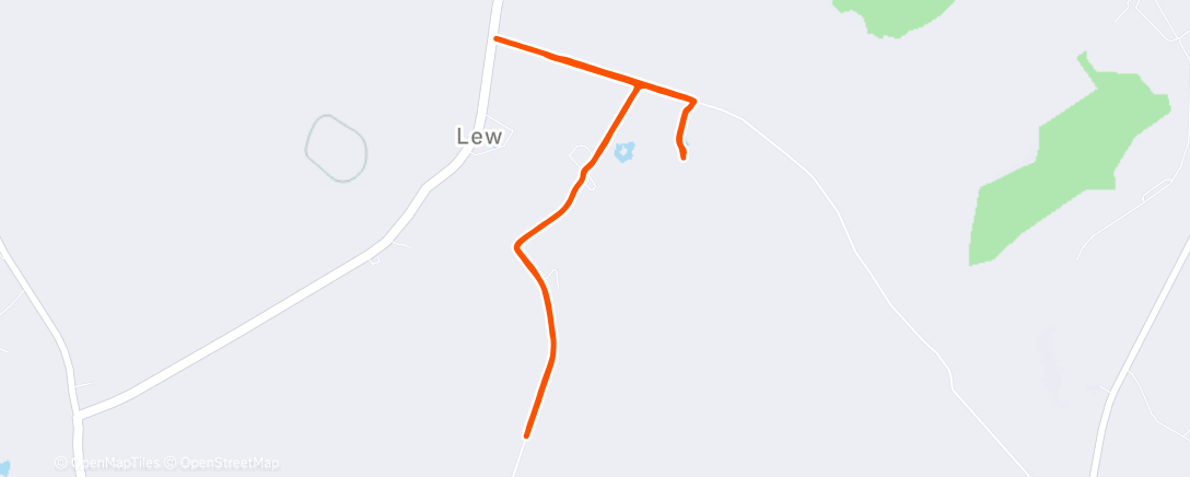Map of the activity, Lunch Run