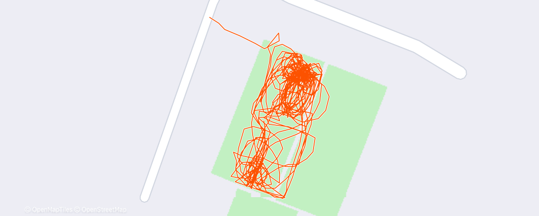 Map of the activity, Night Tennis