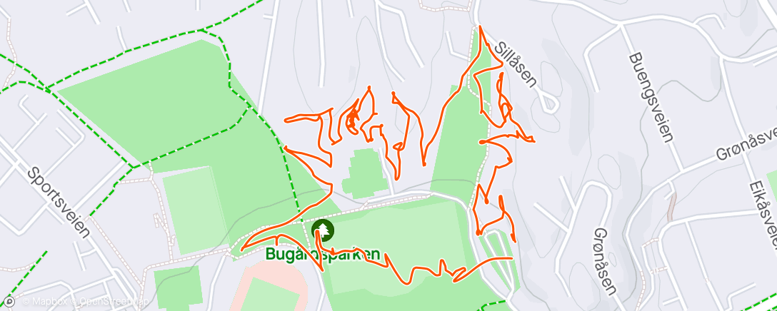 Map of the activity, First discgolf session of the season 🥏