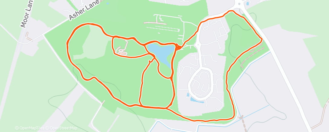 Map of the activity, Park Run #43 - Rushcliffe