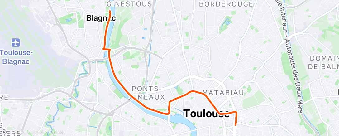 Map of the activity, Afternoon Ride
