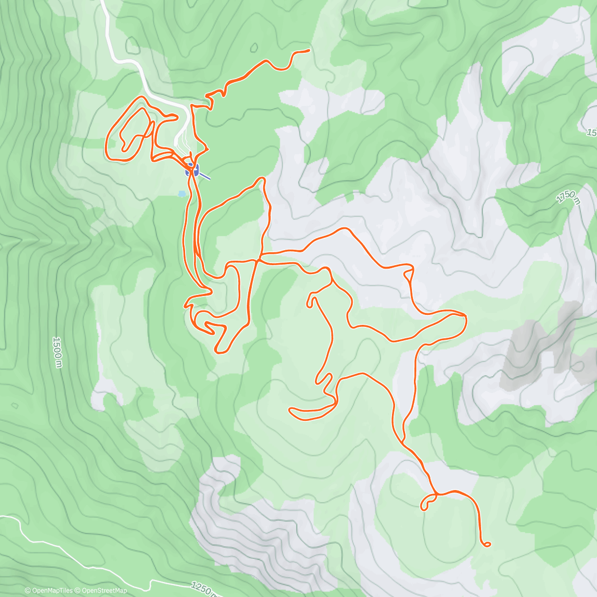 Map of the activity, Stage avec Fab j1/4 - skating @ Beille