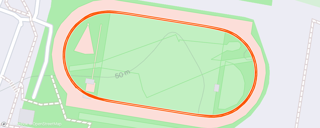 Map of the activity, Track session with Jack and Tom