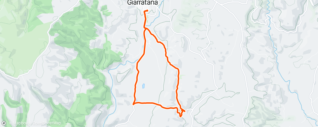 Map of the activity, Giro Lago Gulino