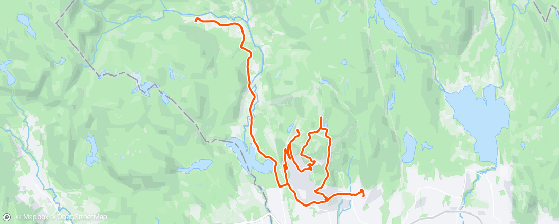Map of the activity, Chilled Climbs and Cloudy Cranks