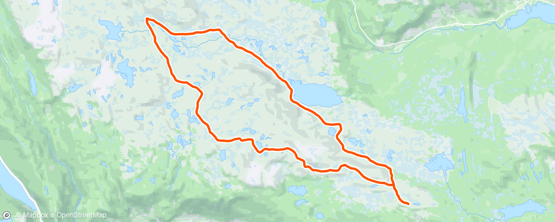 Map of the activity, Til Fagerdalen med Ludde som anker