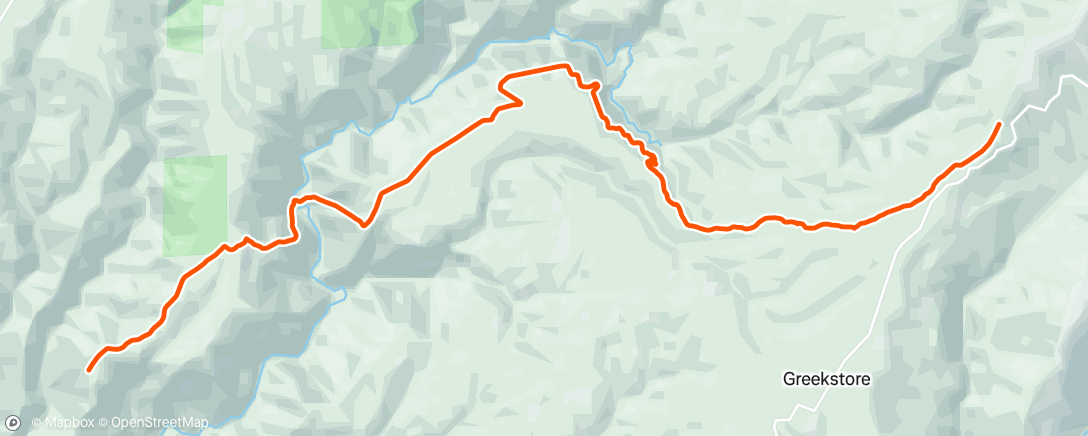 Map of the activity, WSER - Part 3 Millers Defeat to (almost) Michigan Bluff