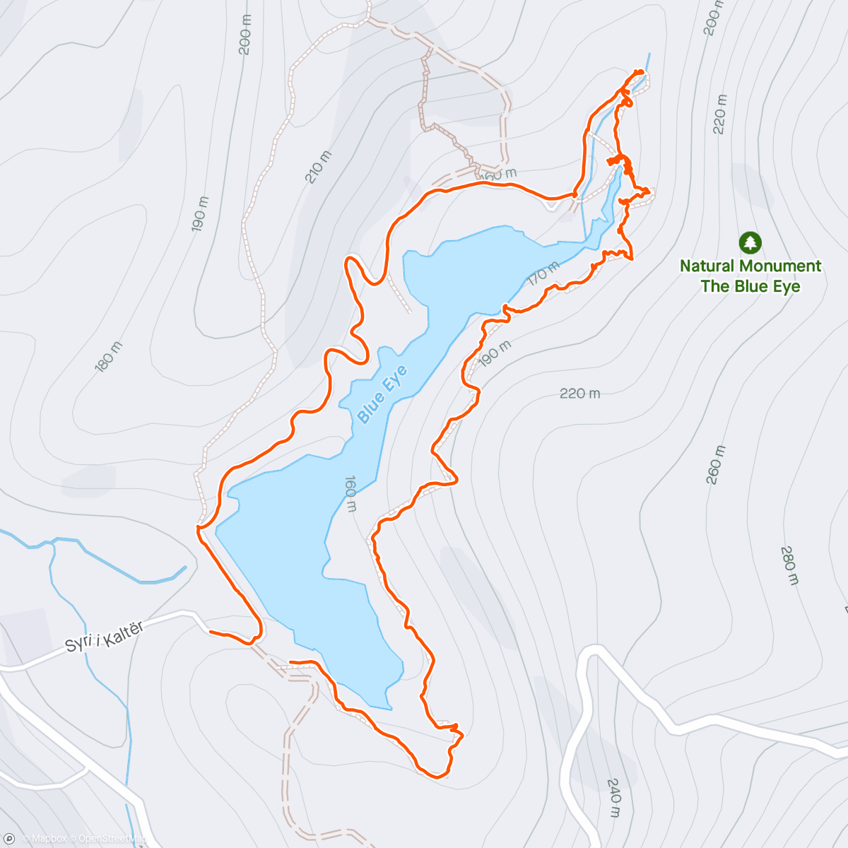 Map of the activity, Lunch Walk