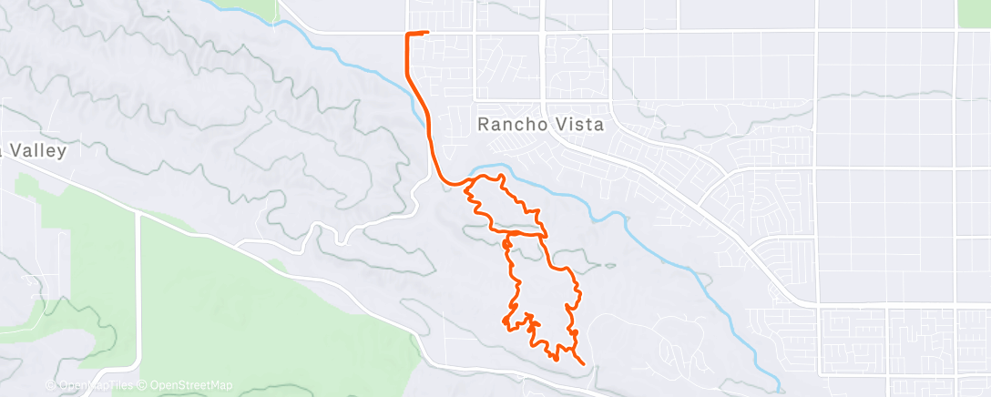 Карта физической активности (Afternoon Mountain Bike Ride)