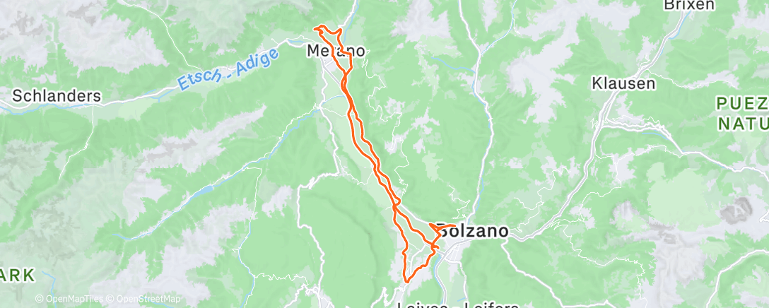 Карта физической активности (Endu)