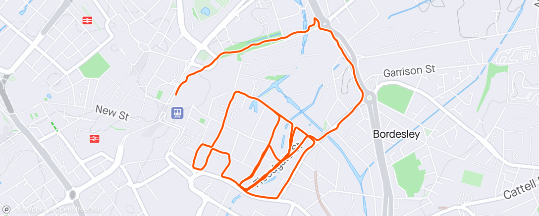 Map of the activity, 6.5km Easy Run