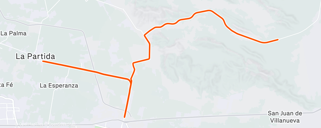 Map of the activity, Morning Ride