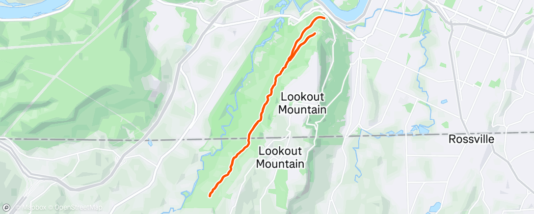 Map of the activity, Lunch Trail Run