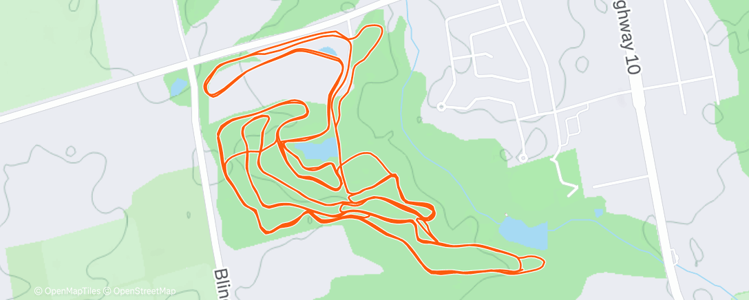 Map of the activity, In Ryan’s words, “It’s effing lovely out here”