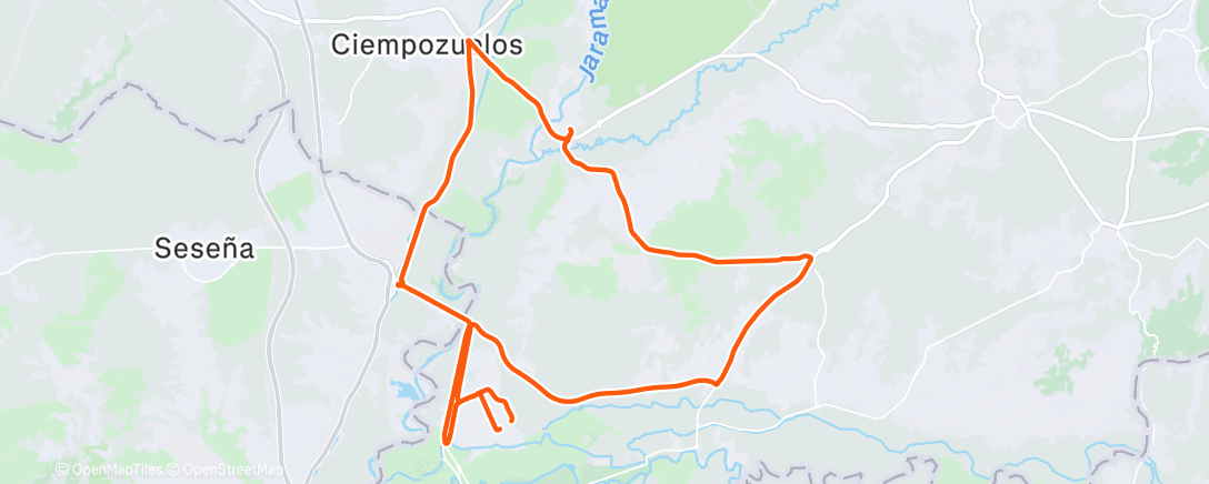 Map of the activity, Bicicleta por la mañana