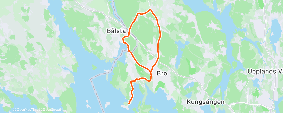 Map of the activity, Morning Ride