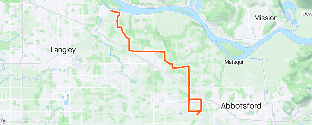 Map of the activity, Partial ride w/ the cool cats