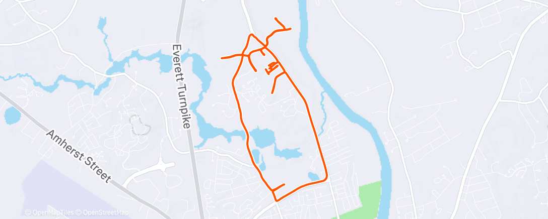 Map of the activity, CityStrides Pennichuck: 10 Complete