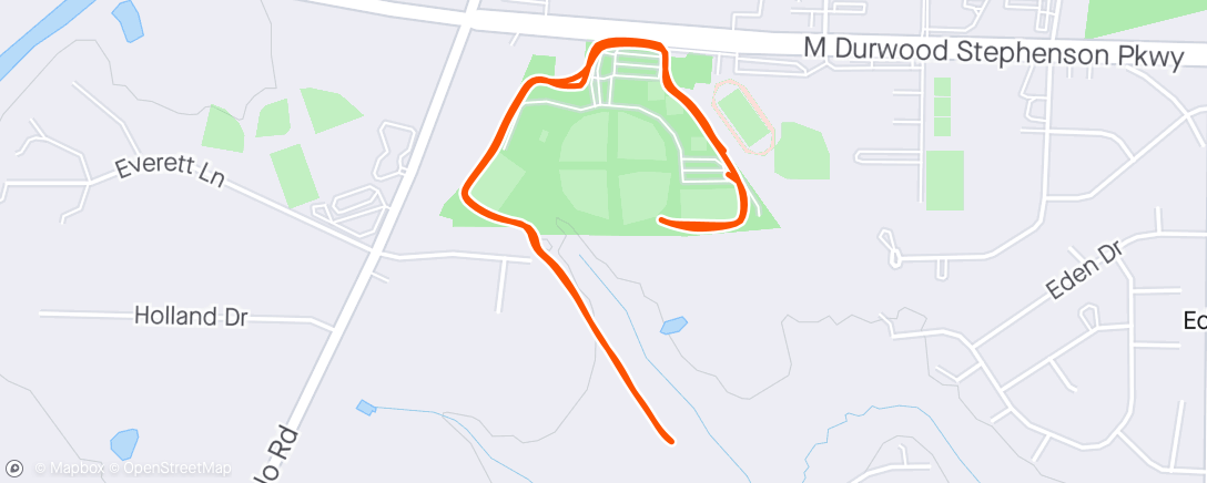 Map of the activity, Better than nothing ah run