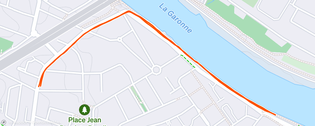 Carte de l'activité Lunch Run