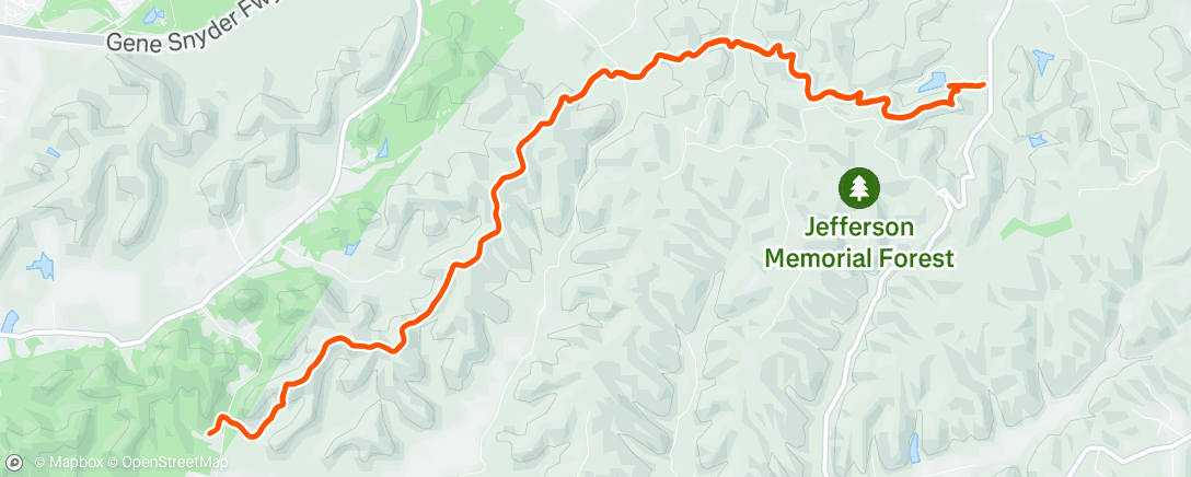 Map of the activity, Morning Hike