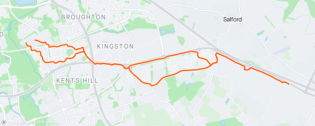 Map of the activity, Random ride on the redway to nowhere 🤷‍♀️