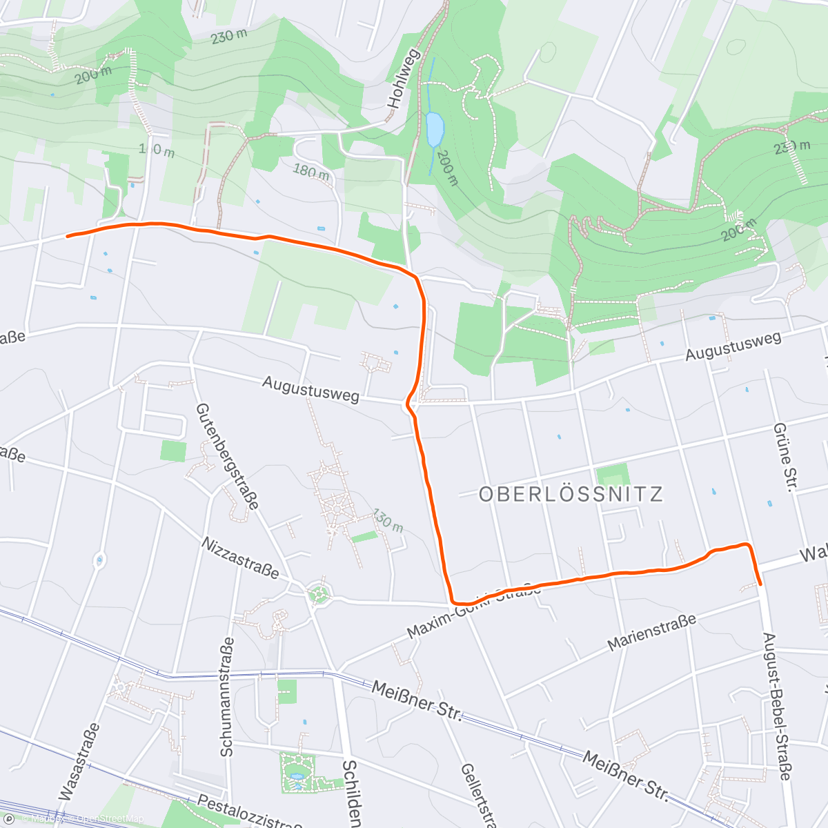 Map of the activity, Spaziergang am Nachmittag 🎄