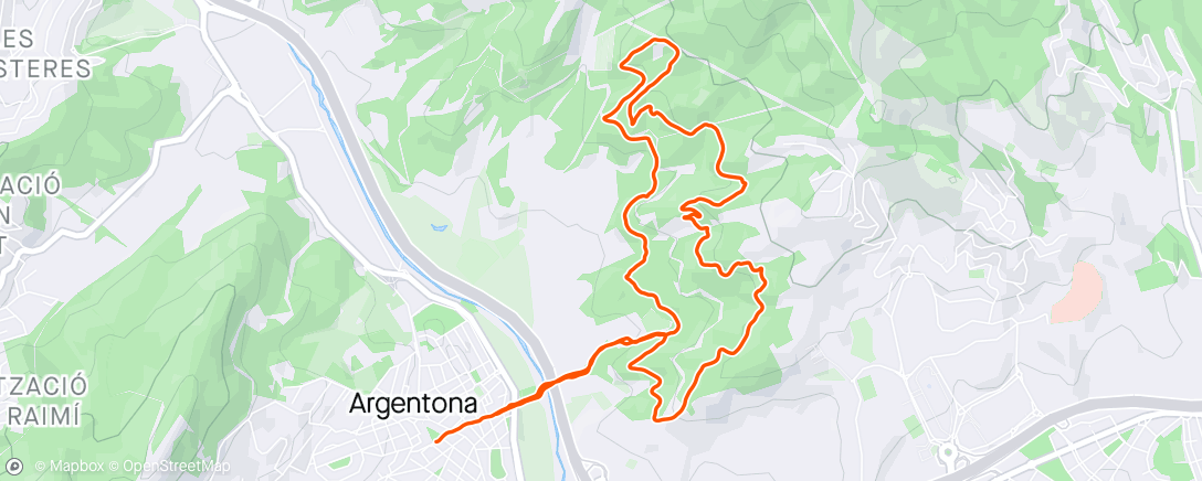 Map of the activity, Matiner@ 28 trail running 38/63 365 - Bombers 2017