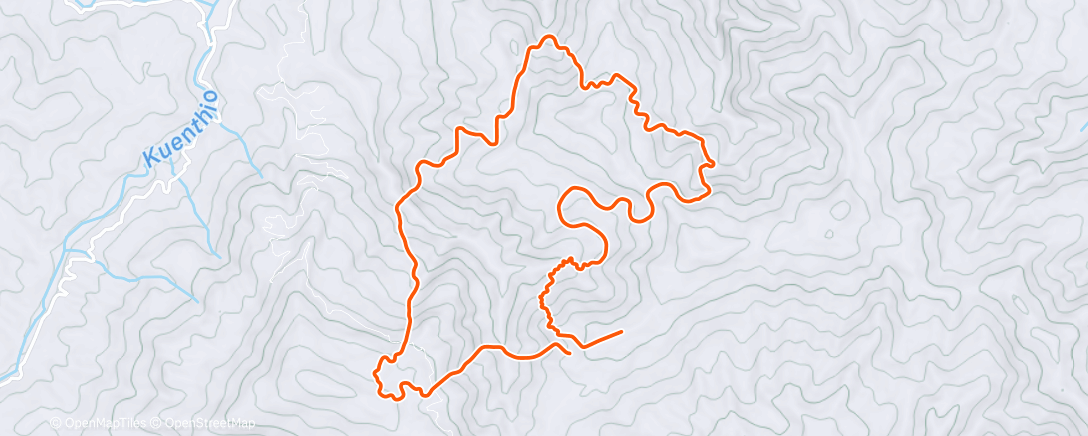 Map of the activity, Afternoon Ride