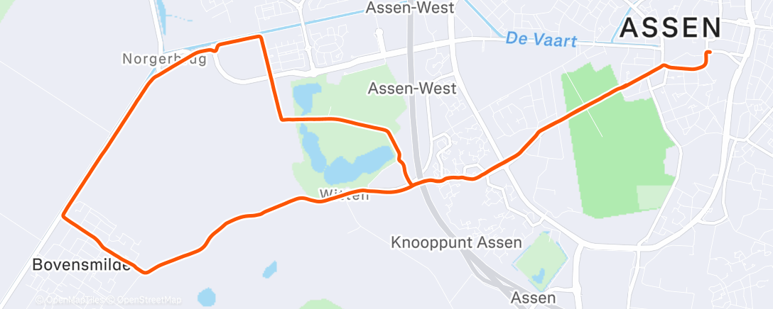 Map of the activity, Namiddagrit