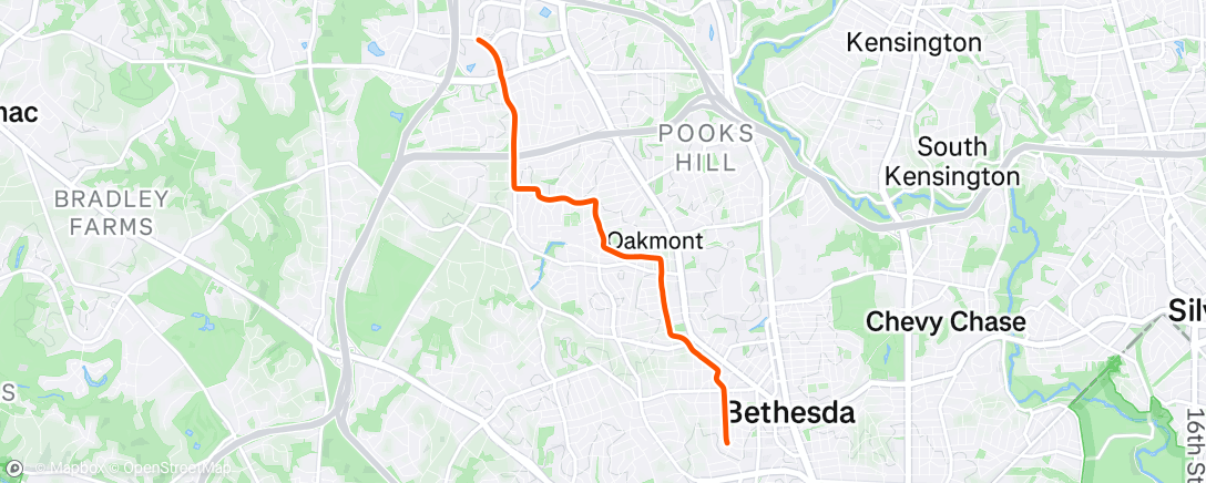 Map of the activity, Afternoon Ride