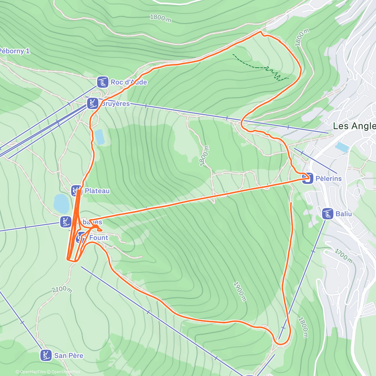 Map of the activity, Family Alpine Ski