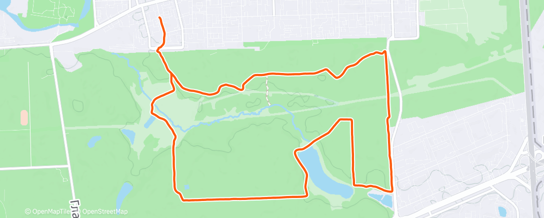 Mapa de la actividad (Дневной забег)