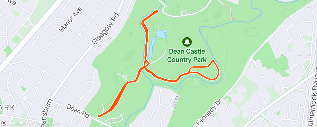 Map of the activity, Dean Parkrun - #110
