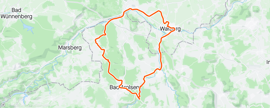 Map of the activity, Auf ein Kaltgetränk zum Twistesee 🍻