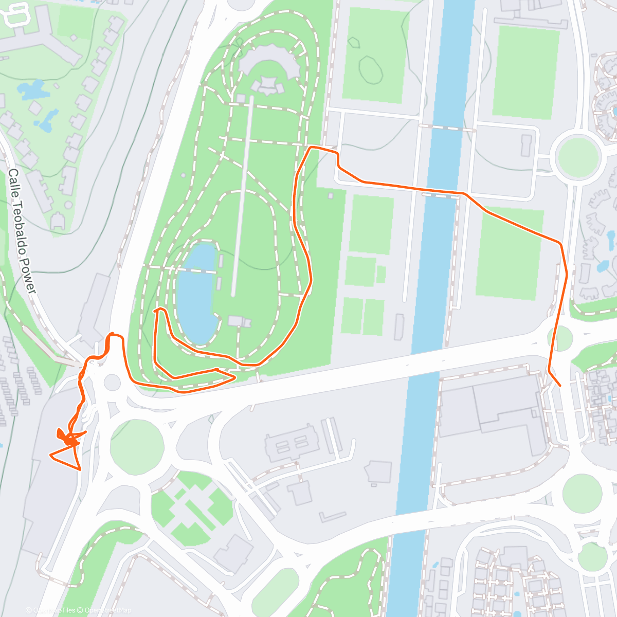 Map of the activity, Afternoon Walk