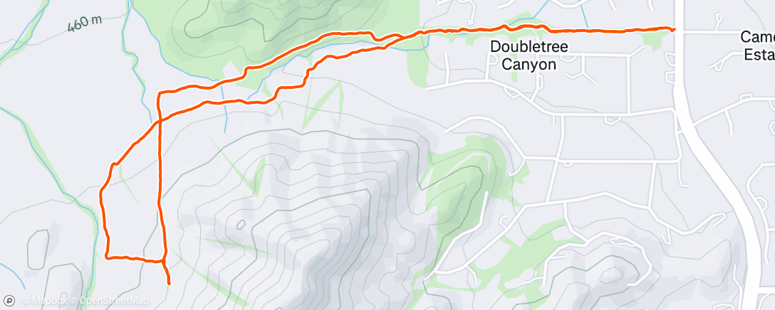 Map of the activity, Morning Hike