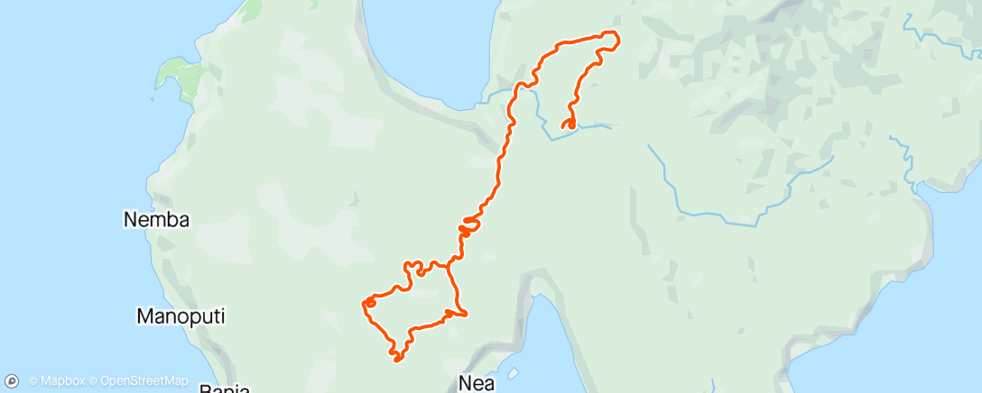 Map of the activity, Zwift - Taper Steady in Makuri Islands