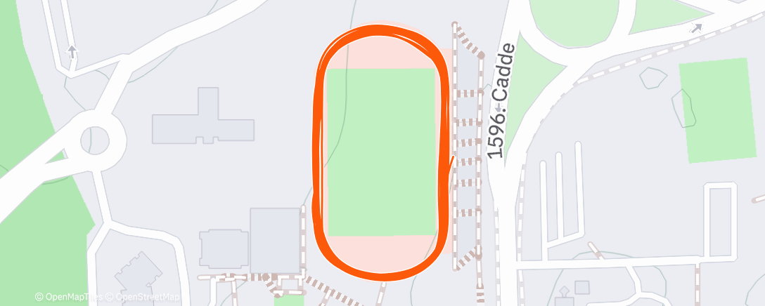 Map of the activity, Afternoon Run