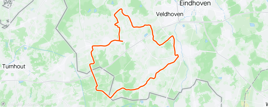 Map of the activity, Rondje fietsen